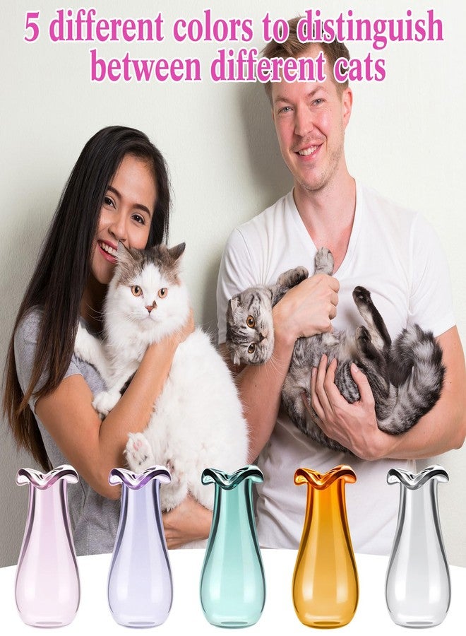 Ninehaoou 5 Pcs Cat Whisker Vase - Miniature Vase for Decoration & Dollhouse Accessories - Image 5
